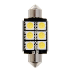 Lampada 12v Hyper-led 2 - 1 Smd X 2 Chips - (c5w) - 10x36 Mm - Sv8